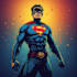 create concept art superhero character design for comics