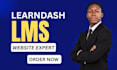 design a professional course website with learndash