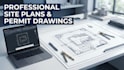 draw site plans, property maps, and permit drawings