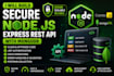 build secure node js express rest API with mongodb