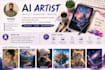 create stunning ai generated art, illustrations and images