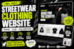 build a streetwear clothing website
