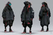 cyberpunk hacker character art