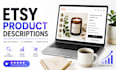 write SEO etsy product descriptions