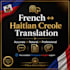 manually translate,culturally adapt french,haitian creole