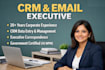 do CRM data entry and executive email management