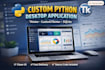 develop a custom python desktop application using tkinter