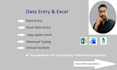 do accurate data entry, excel data entry, word data entry, copy paste and typing