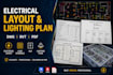 do electrical layouts, sld, load schedules in autocad and revit