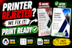 fix print files and prepare print ready PDF with cmyk bleed