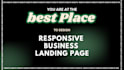 design and build a responsive business landing page