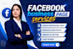 do professional facebook business page create, and setup