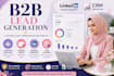 do b2b lead generation, targeted linkedin leads, and web scraping