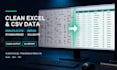 clean deduplicate merge and format excel or CSV data