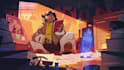 make 2d animated music video, 2d anime fighting