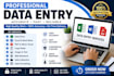 do internal audit and data entry as well