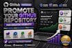 professionally promote your greater github repository for greater visibility