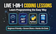 be your 1 on 1 coding tutor for python, csharp, cpp, and web