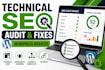 do technical SEO audit and fix issues on your wordpress website