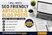 write SEO friendly blog posts and articles