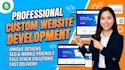build custom website development as a full stack developer