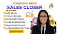 commission based sales closer sales representative salesperson commission based