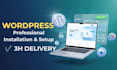 install and configure wordpress professionally and fast