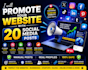 promote your website with 20 social media posts
