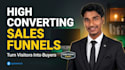 build a high converting sales funnel setup and sales page