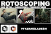 do professional rotoscoping for vfx
