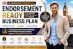 develop an endorsement ready UK innovator founder visa business plan