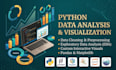 do python data analysis, data cleaning and visualization