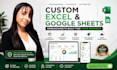 create custom excel spreadsheet, google sheets, budget planner excel template