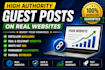 publish guest posts on high authority websites