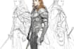 sketch fantasy character concept art