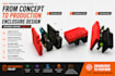 do custom cad designs and pcb enclosures
