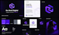 create premium ai startup brand identity and modern logo design