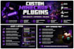 develop a custom minecraft paper, spigot or bukkit plugin
