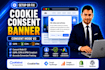 setup or fix cookie consent banner, cookie consent mode v2 with GTM, cookies,