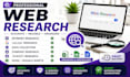 do web research, data collection and internet research