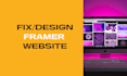 fix framer or design framer website