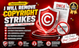 professionally remove copyright strikes