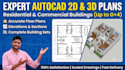 draw professional autocad 2d 3d floor plans