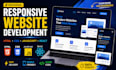 build a responsive website using HTML CSS javascript react