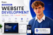 do website development as full stack web front end, backed developer