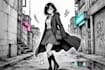 do anime manga illustration, manga comic page