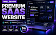 design a futuristic ai startup website and saas landing page
