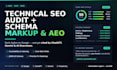 do technical SEO audit with schema markup and aeo