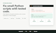 fix and improve your small python script with tested code