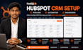 set up hubspot CRM with pipelines, workflows and automation
